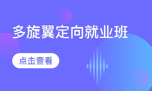 多旋翼定向就业班